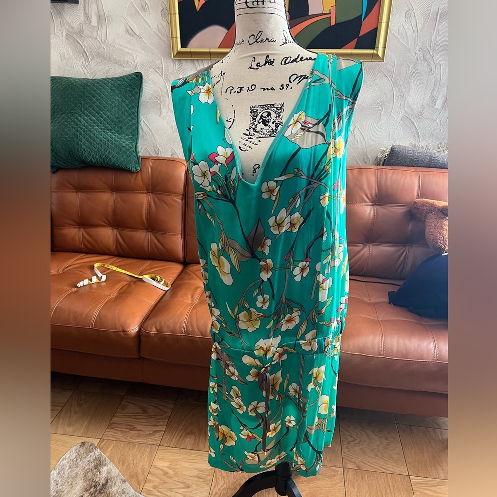 VDP (Via Delle Perle) Silk Dress – Elegant, Feminine, Italian Luxury Sz XL 50